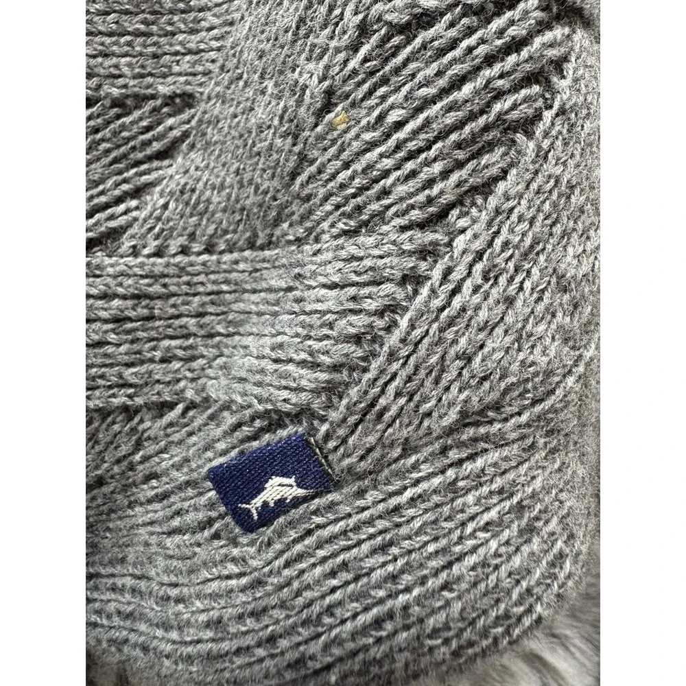 tommy bahama sweater size‎ large Long Sleeve 1/4 zip gray
